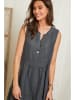 Lin Passion Leinen-Kleid in Anthrazit