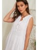 Lin Passion Leinen-Kleid in Weiß