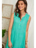 Lin Passion Linnen jurk turquoise
