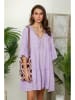 Lin Passion Leinen-Kleid in Lila