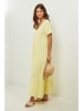 Lin Passion Lniana sukienka w kolorze żółtym
