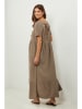 Lin Passion Leinen-Kleid in Hellbraun