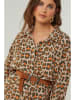 Lin Passion Bluzka w kolorze brązowo-beżowym