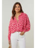 Lin Passion Bluse in Rot/ Rosa