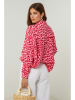 Lin Passion Bluse in Rot/ Rosa