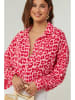 Lin Passion Bluse in Rot/ Rosa
