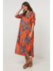 Lin Passion Leinen-Kleid in Orange