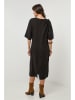 Lin Passion Lniana sukienka w kolorze czarnym
