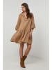 Lin Passion Lniana sukienka w kolorze jasnobrązowym