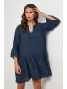 Lin Passion Linnen jurk donkerblauw