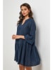 Lin Passion Leinen-Kleid in Dunkelblau