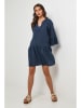 Lin Passion Leinen-Kleid in Dunkelblau