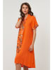 Lin Passion Leinen-Kleid in Orange