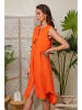 Lin Passion Leinen-Kleid in Orange