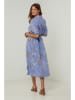 Lin Passion Linnen jurk kobaltblauw