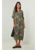 Lin Passion Lniana sukienka w kolorze khaki