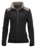 Traunstein Sport Fleecejacke "Topas" in Schwarz/ Beige