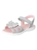 Ricosta Leren sandalen "Kelebek" grijs