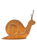 POSIWIO Gartendekoaufsteller ''Schnecke'' in Rostrot - (B)33 x (H)27 x (T)13 cm