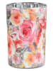 POSIWIO Windlicht ''Rosen'' in Bunt - (H)19 x Ø 12 cm