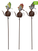 POSIWIO 3er-Set: Gartenstecker ''Vogel'' in Bunt - (B)20 x (H)106,5 x (T)15 cm