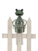 POSIWIO Zaunfigur ''Frosch'' in Grün - (B)11,5 x (H)16,5 x (T)12,5 cm