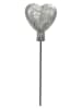 POSIWIO Tuinsteker ''Hart'' zilverkleurig - (B)15 x (H)20 x (D)6 cm