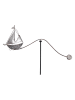 POSIWIO Windspiel ''Segelboot'' in Silber - (B)77 x (H)28 x (T)5 cm