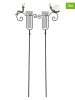 POSIWIO 2er-Set: Gartenstecker in Grün - (B)24 x (H)131 x (T)8,5 cm