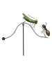 POSIWIO Windgong ''Sprinkhaan + Ameise'' groen - (B)63 x (H)133 x (D)9 cm