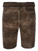 Edelnice Lederhose "Fabian" in Dunkelbraun