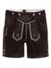 Edelnice Lederhose in Dunkelbraun