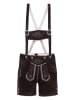 Edelnice Lederhose in Dunkelbraun
