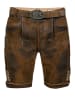 Edelnice Lederhose "Jan" in Dunkelbraun