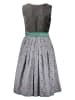 Almsach Dirndl in Grau/ Grün