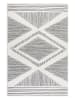 Elle Decoration Indoor-/outdoor omkeerbare tapijt "Rhombus" grijs