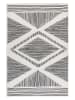 Elle Decoration Indoor-/outdoortapijt "Rhombus" lichtgrijs/zwart