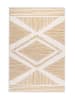 Elle Decoration Indoor-/outdoortapijt "Gemini" mosterdgeel/wit