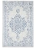 NORTHRUGS Indoor-/ Outdoor-Teppich "Tilos" in Creme/ Blau