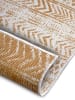 NORTHRUGS Omkeerbaar outdoortapijt "Cebu" okergeel/crème