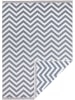 NORTHRUGS Indoor-/ Outdoor-Teppich "Palma" in Blau/ Creme