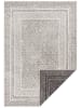 WHITE LABEL Indoor-/ Outdoor-Teppich in Schwarz/ Creme