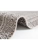 WHITE LABEL Indoor-/ Outdoor-Teppich in Schwarz/ Creme