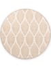 NORTHRUGS Outdoor-Wendeteppich "Liora" in Beige/ Weiß