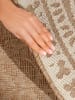 NORTHRUGS Outdoor-Wendeteppich "Rosel" in Beige/ Weiß