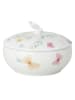 Hutschenreuther Pojemnik "Blumenwiese" w kolorze białym ze wzorem - Ø 12,5 cm