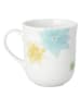 Hutschenreuther Kaffeetasse "Blüten" in Weiß/ Bunt - (H)12 x Ø 9 cm