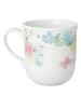 Hutschenreuther Kaffeetasse "Blumengirlande" in Weiß/ Bunt - (H)12 x Ø 9 cm