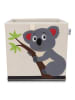 Fackelmann Aufbewahrungsbox "Koala" in Beige/ Grau - (B)33 x (H)33 x (T)33 cm