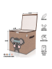 Lifeney Pudełko "Koala" w kolorze jasnobrązowo-szarym - 33 x 33 x 33 cm